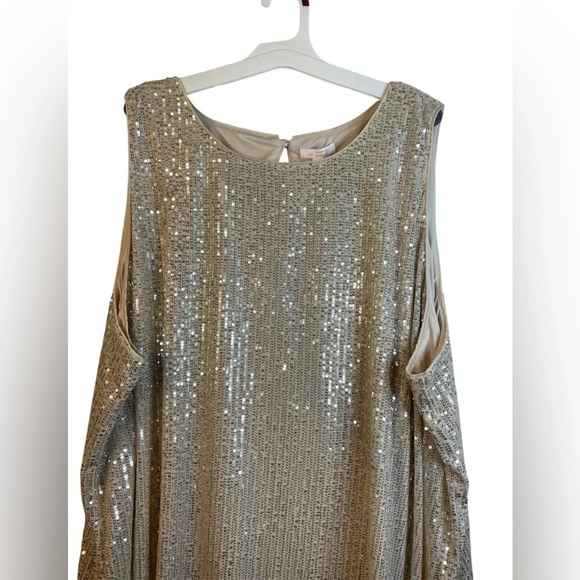 NWT LC Lauren Conrad Sequin Tank Plus Size 4X - Picture 10 of 10